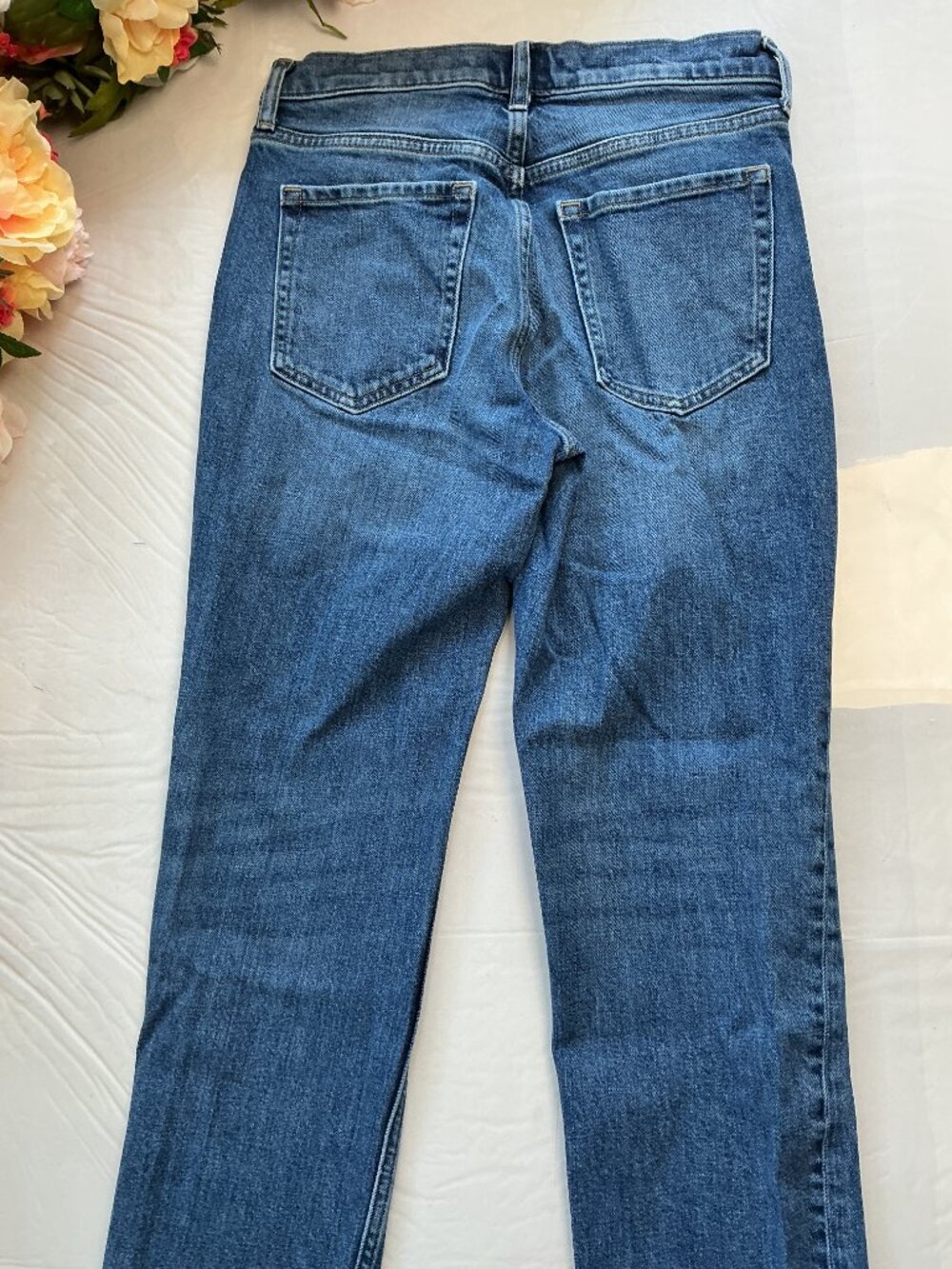 Banana Republic High-Rise Straight Jeans Size 26 Medium Wash - Picture 9 of 12